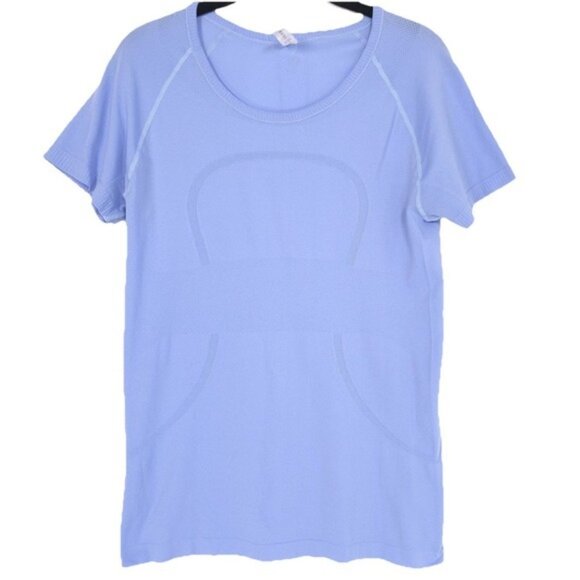 Lululemon T-Shirt 6 Blue Swiftly Tech Short Sleeve Crew Neck Stretch Top Women's - Picture 1 of 7
